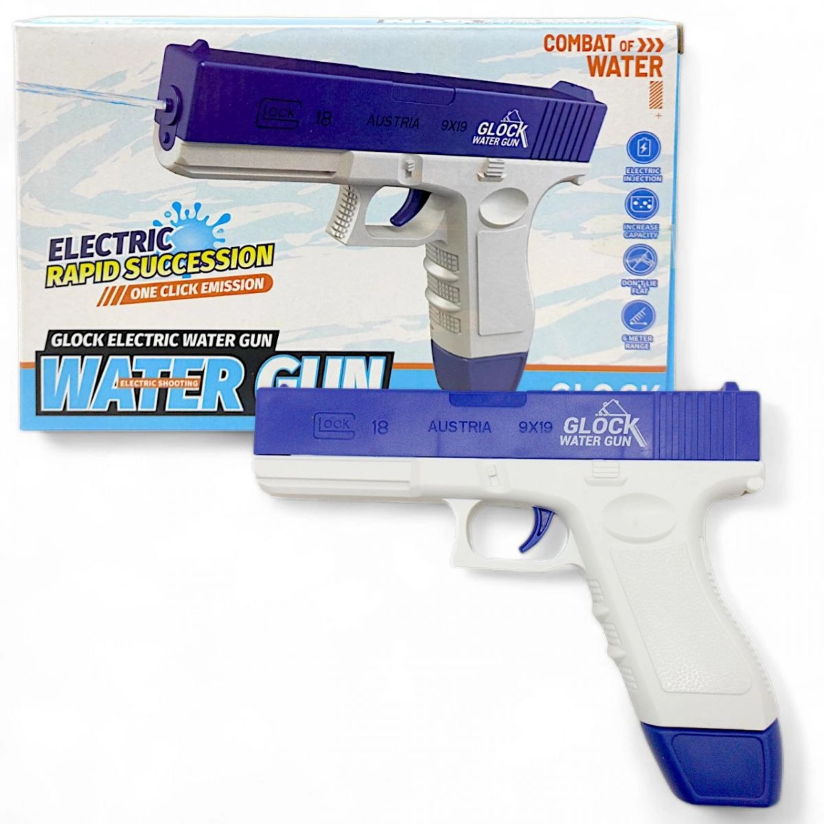 В магазине NiKids собран огромный каталог, где не последняя роль отведена разделу Водный пистолет Water gun, 22 см, синий MIC 6809