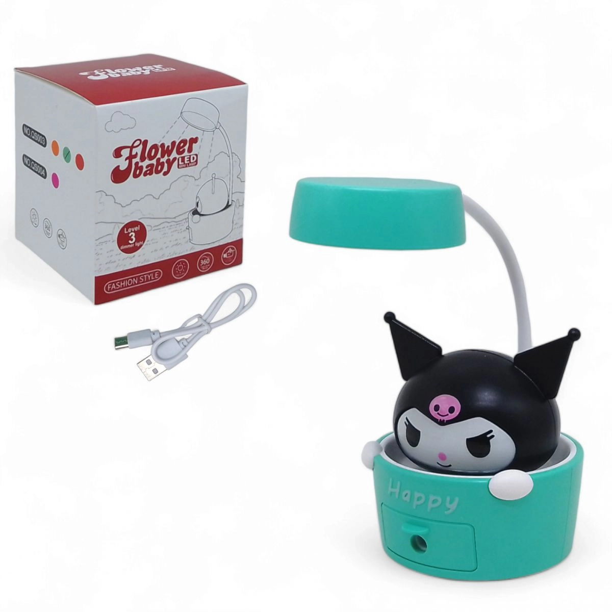 картинка Настольная лампа с точилкой Kuromi, аниме (ментол) MIC Lamp1 - NiKids