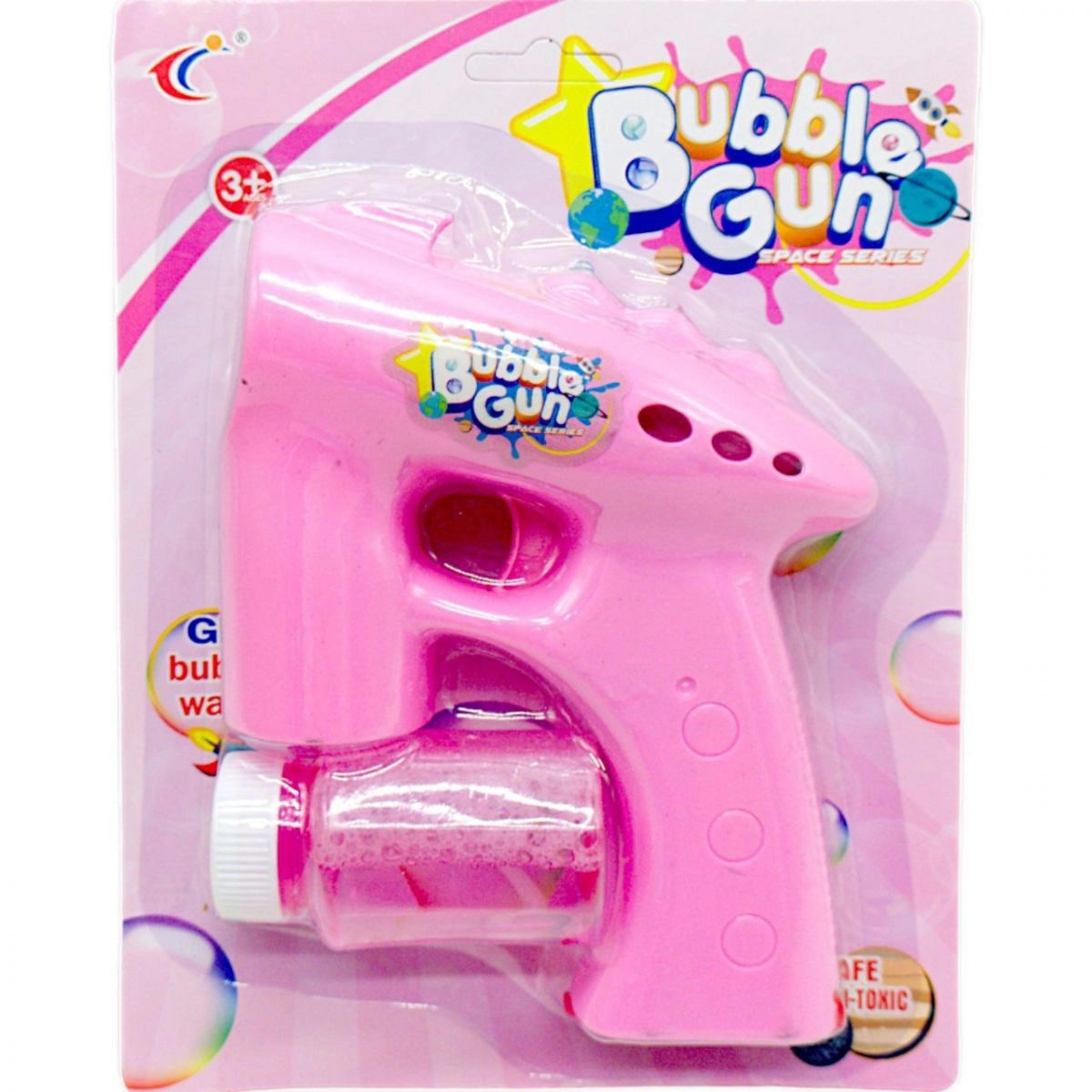 картинка Пистолет с мыльными пузырями, розовый MIC 568-2B - NiKids