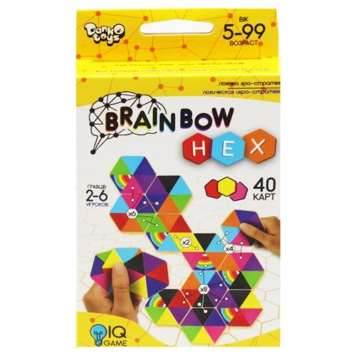 картинка Развивающая настольная игра Brainbow Hex Danko toys G-BRH-01-01 - NiKids